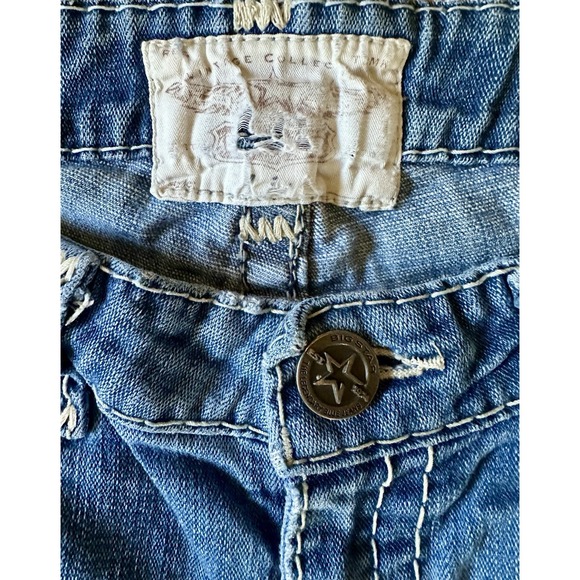 BIG STAR Denim Jeans Cropped Capri Womens Size 29 Y2K Vintage Distressed - Picture 4 of 10
